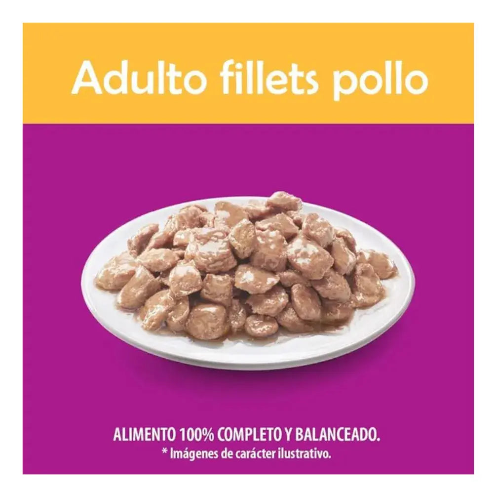 Whiskas Sobres para Gato Adulto, 24 Sabor Atún y 24 Sabor Pollo